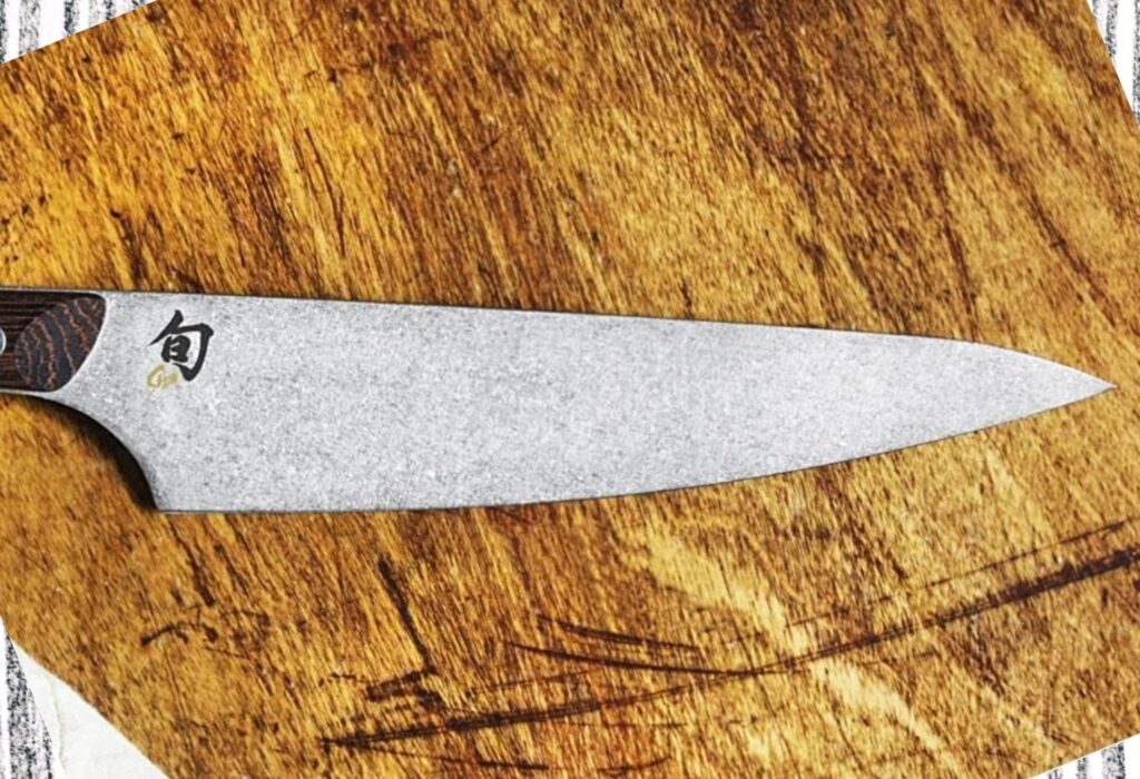 Shun kanso chef's knife blade